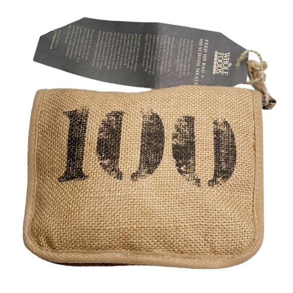 Canvas Tote Bag Feed Project Foldable Cotton Zippered Unique WFP Organic Rare - Picture 9 of 11